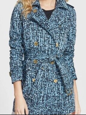 Michael Kors Print Trench Coat  Brand New